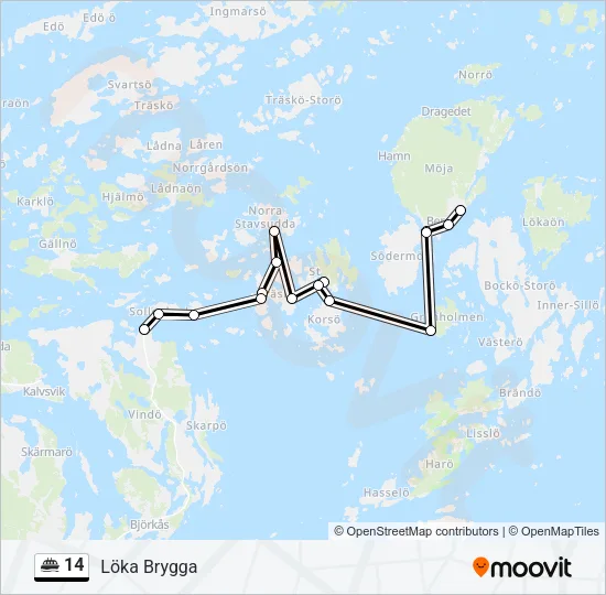 14 Ferry Line Map