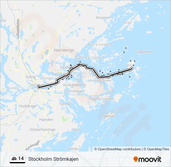 14 Ferry Line Map
