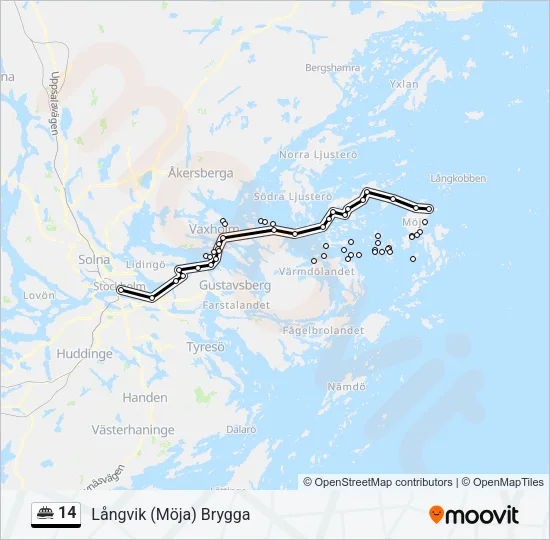 14 Ferry Line Map