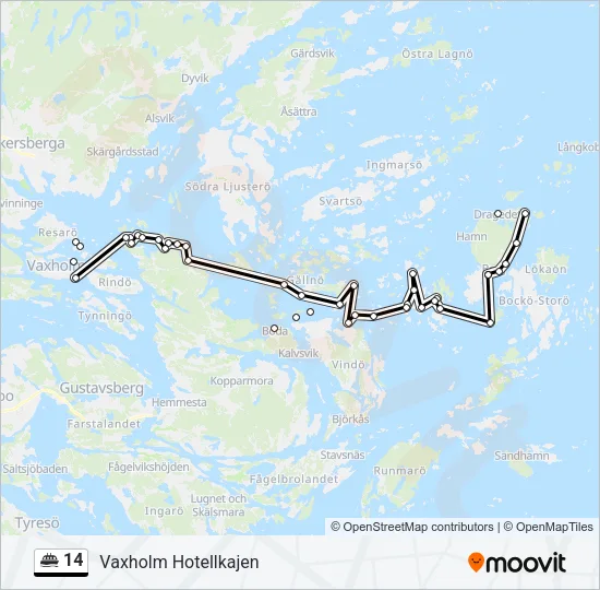 14 Ferry Line Map