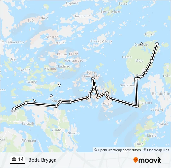 14 Ferry Line Map