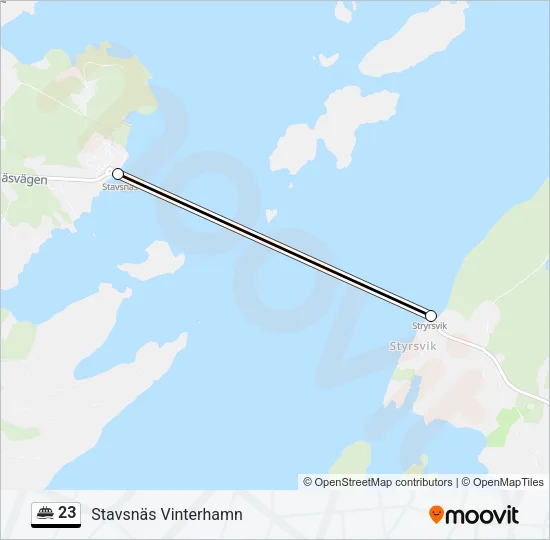 23 Ferry Line Map