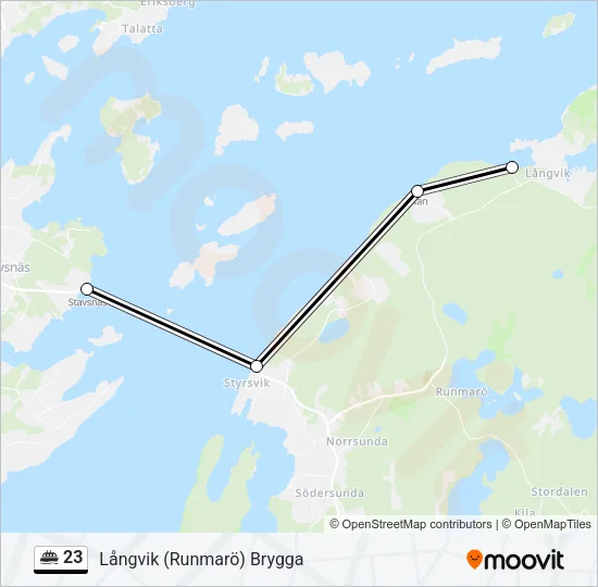 23 Ferry Line Map