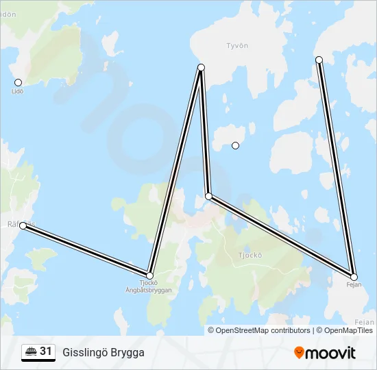 31 Ferry Line Map