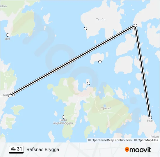 31 Ferry Line Map