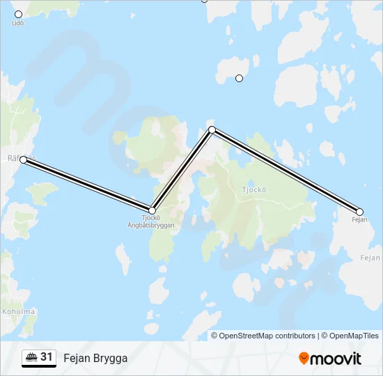 31 Ferry Line Map
