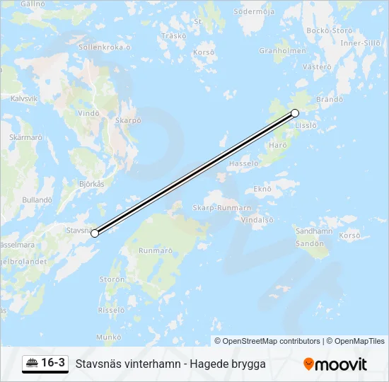 16-3 Ferry Line Map
