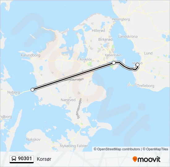90301 Bus Line Map