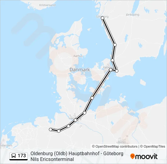 173 Bus Line Map