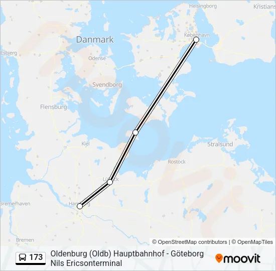 173 Bus Line Map
