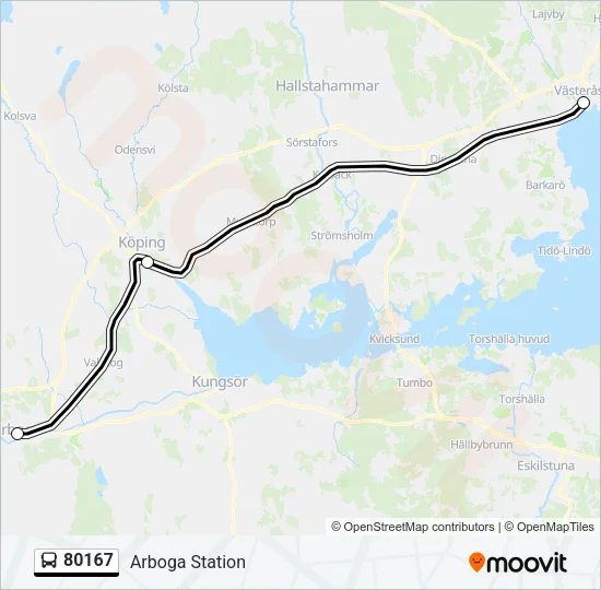 80167 Bus Line Map