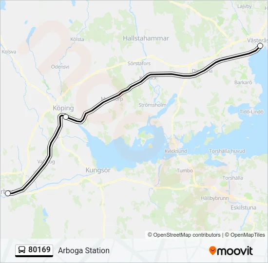 80169 Bus Line Map