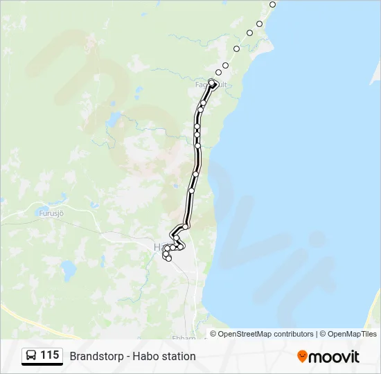 115 Route: Schedules, Stops & Maps - Habo Station (Updated)