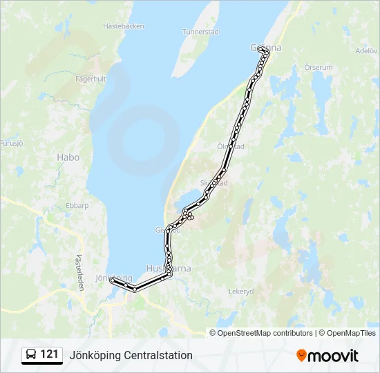 121  Line Map