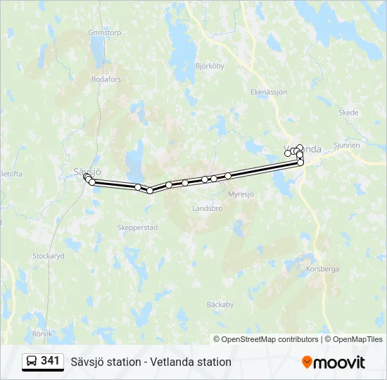 341  Line Map