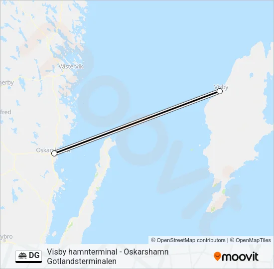 DG Ferry Line Map