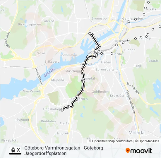 X  Line Map