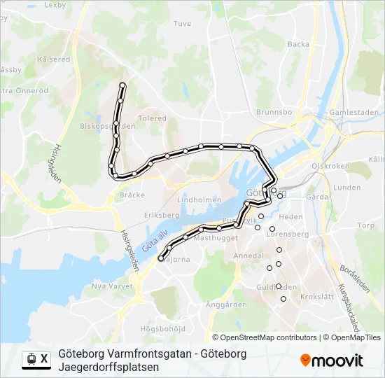 X  Line Map