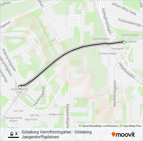 X  Line Map
