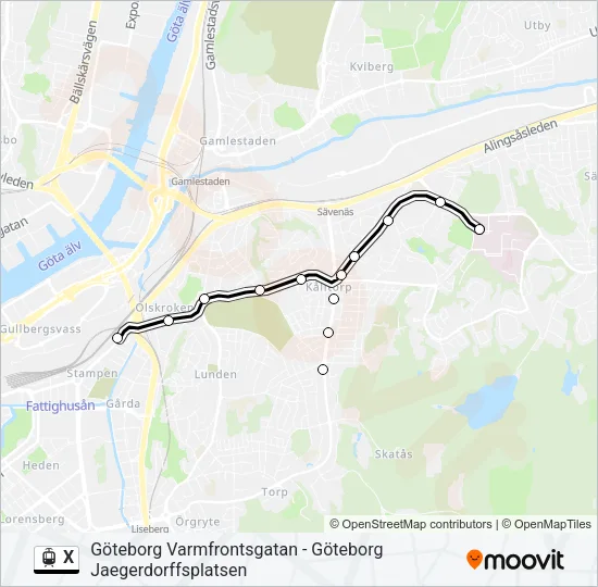 X  Line Map