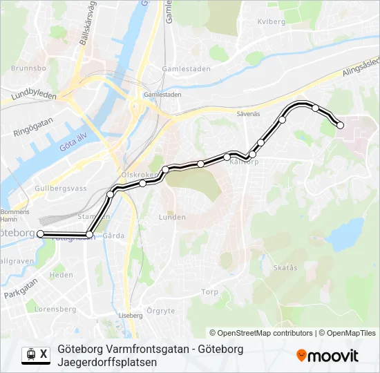 X  Line Map