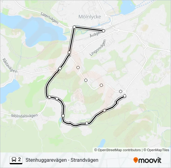2 Bus Line Map