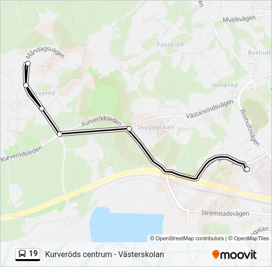 19  Linje karta