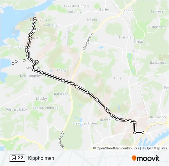 22  Line Map
