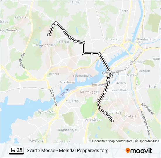 25  Line Map