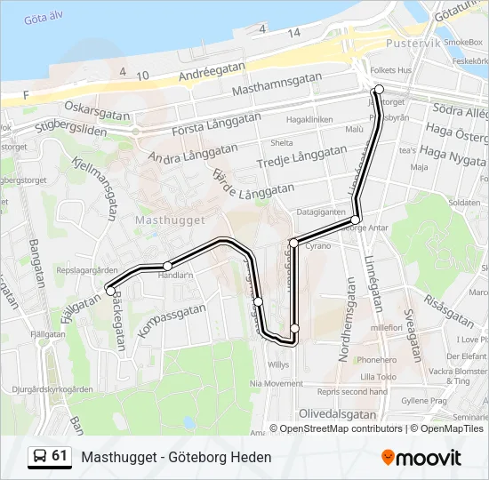 61  Line Map