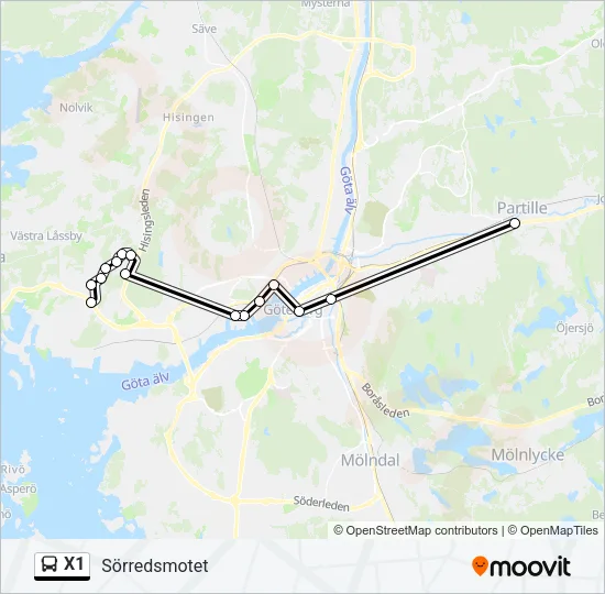 X1  Line Map