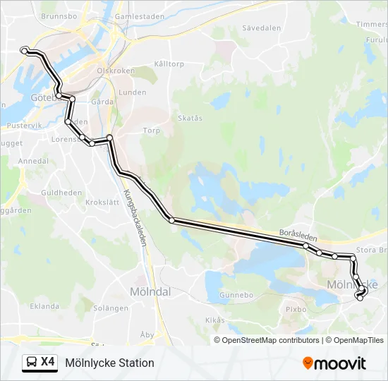 X4  Line Map