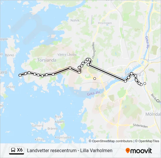 X6  Line Map