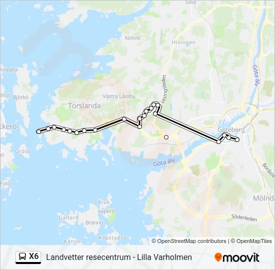 X6  Line Map