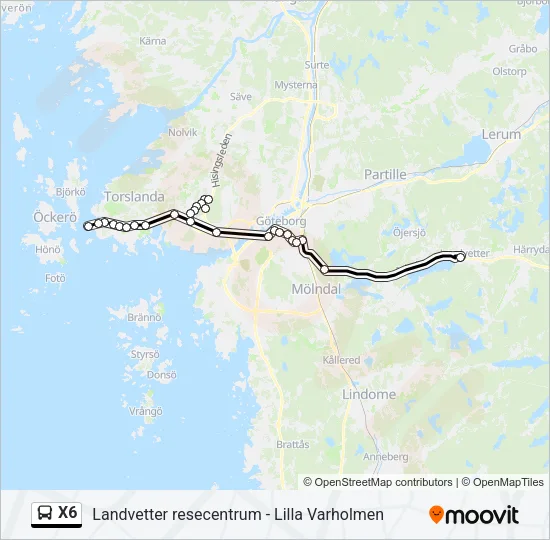 X6  Line Map