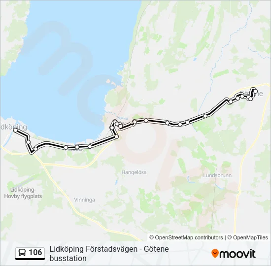 106  Line Map