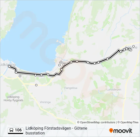 106  Line Map