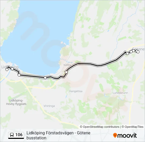 106  Line Map