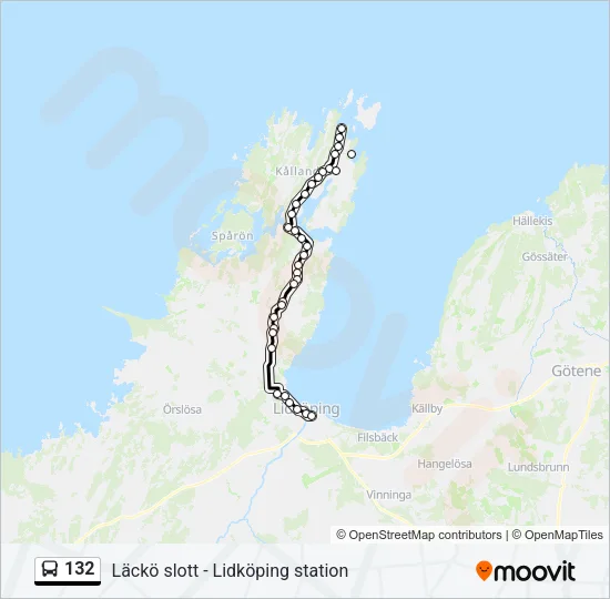 132  Line Map