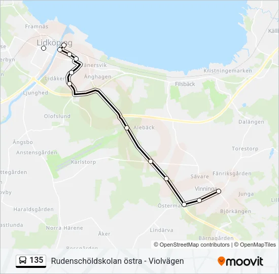 135  Line Map