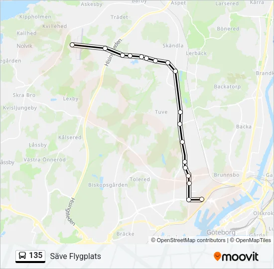 135  Line Map