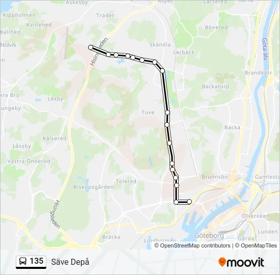 135  Line Map