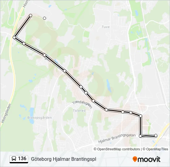 136  Line Map