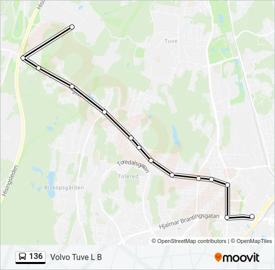 136  Line Map