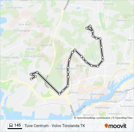 145  Line Map