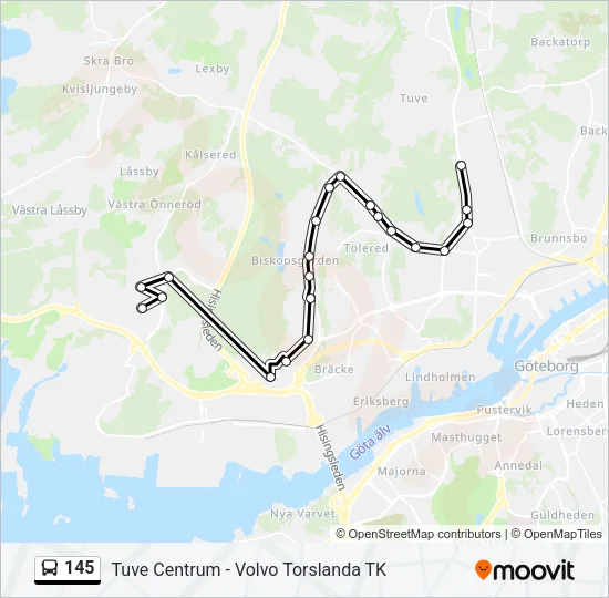 145  Line Map
