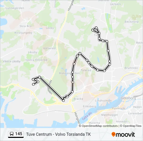 145  Line Map