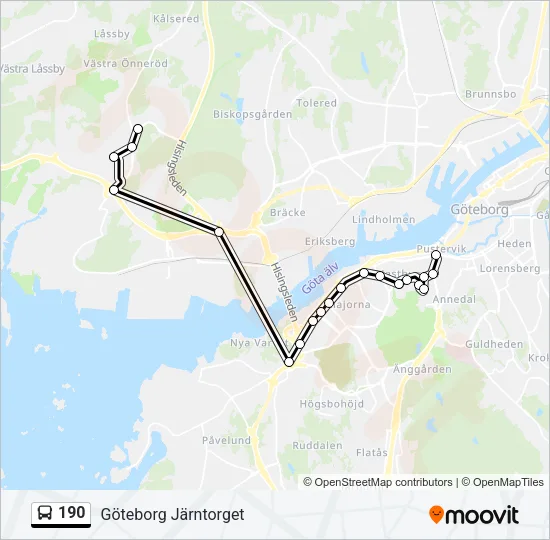 190  Line Map
