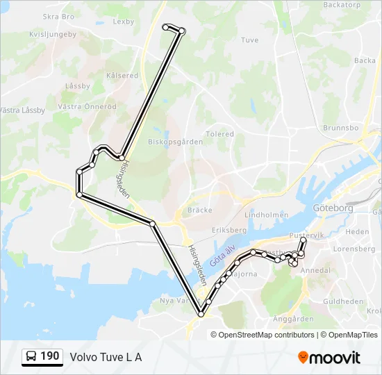190  Line Map