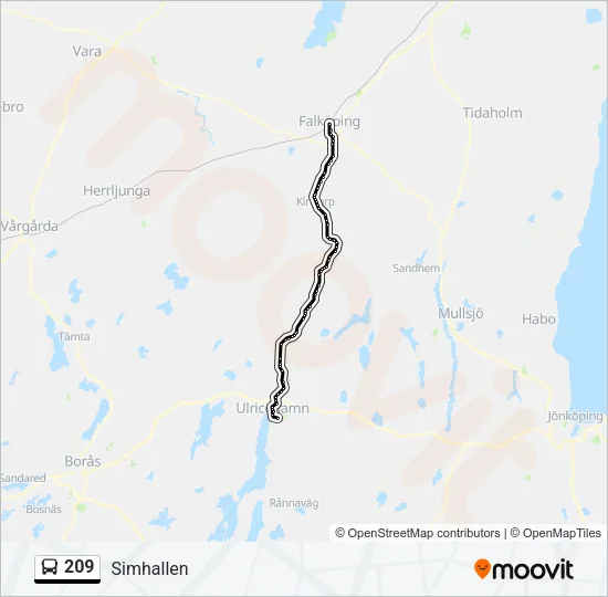 209  Line Map